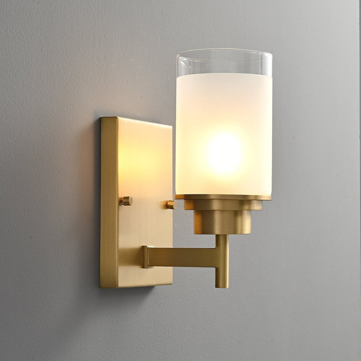 Myvele elegantie Vintage messing glas wandlamp