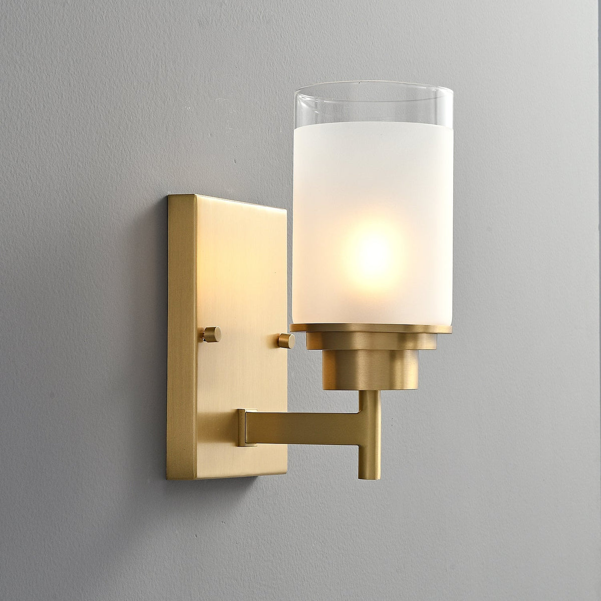 Myvele elegantie Vintage messing glas wandlamp