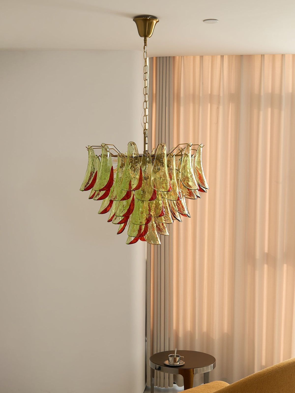 Celoraria Kroonluchter Murano-glas Bloemblaadjes Elegante