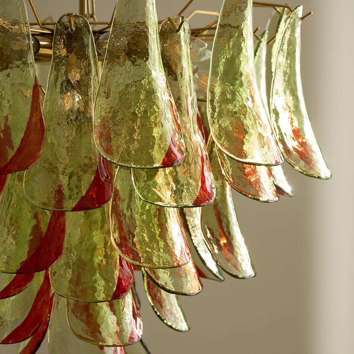 Celoraria Kroonluchter Murano-glas Bloemblaadjes Elegante