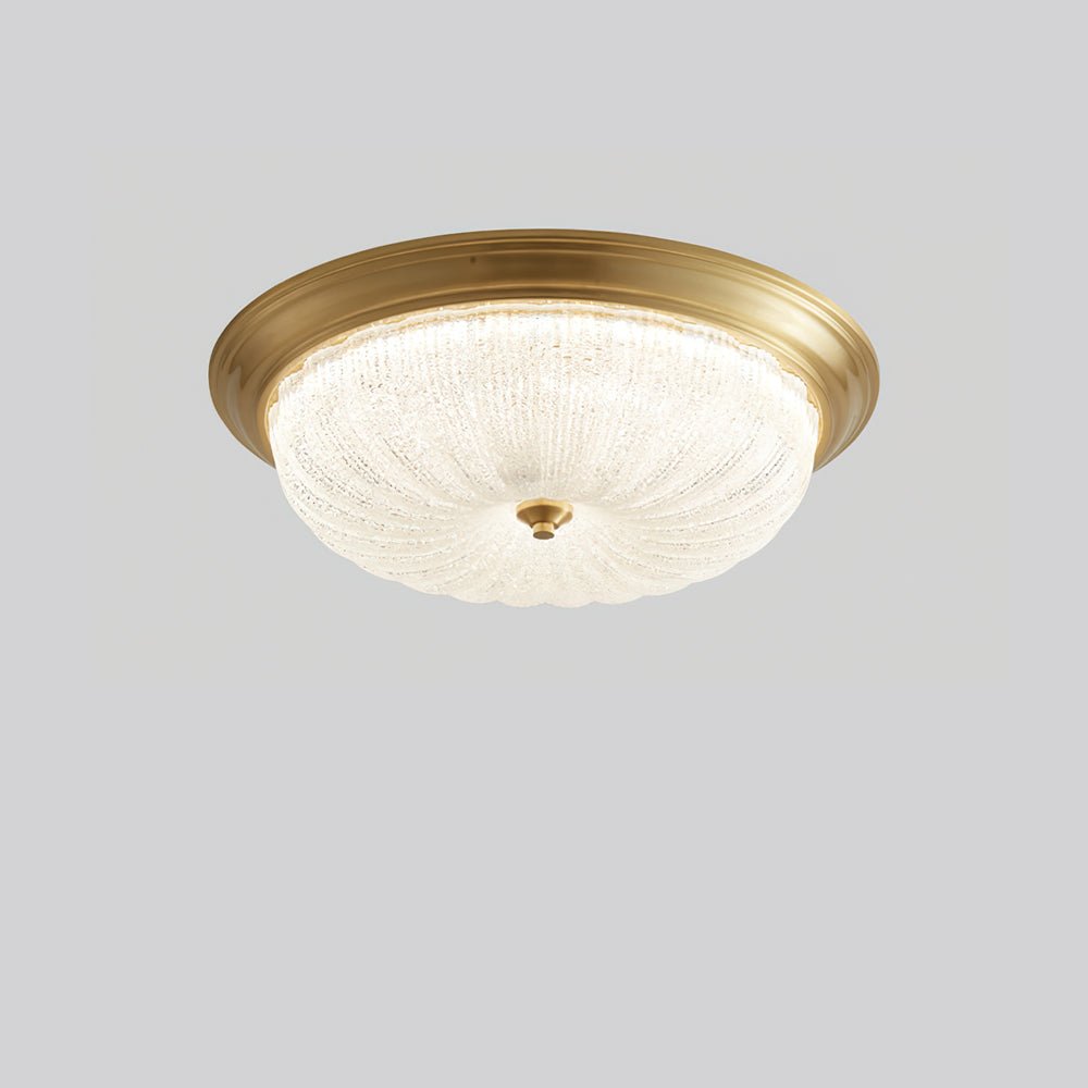 Nyrinis traditionele klassieke messing glas plafondlamp