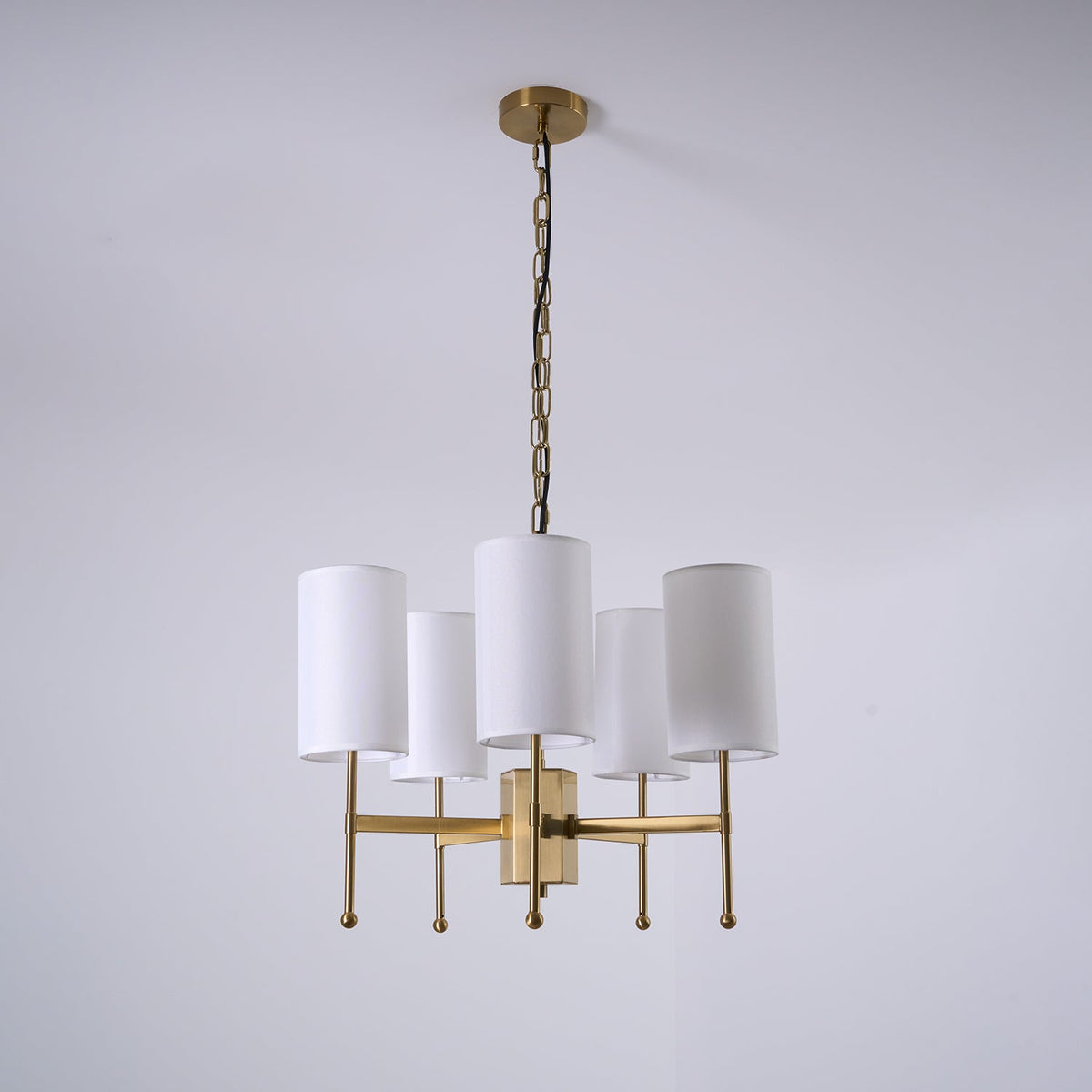 Ulcarisra Traditionele Vintage Kroonluchter van messing met Stoffen
