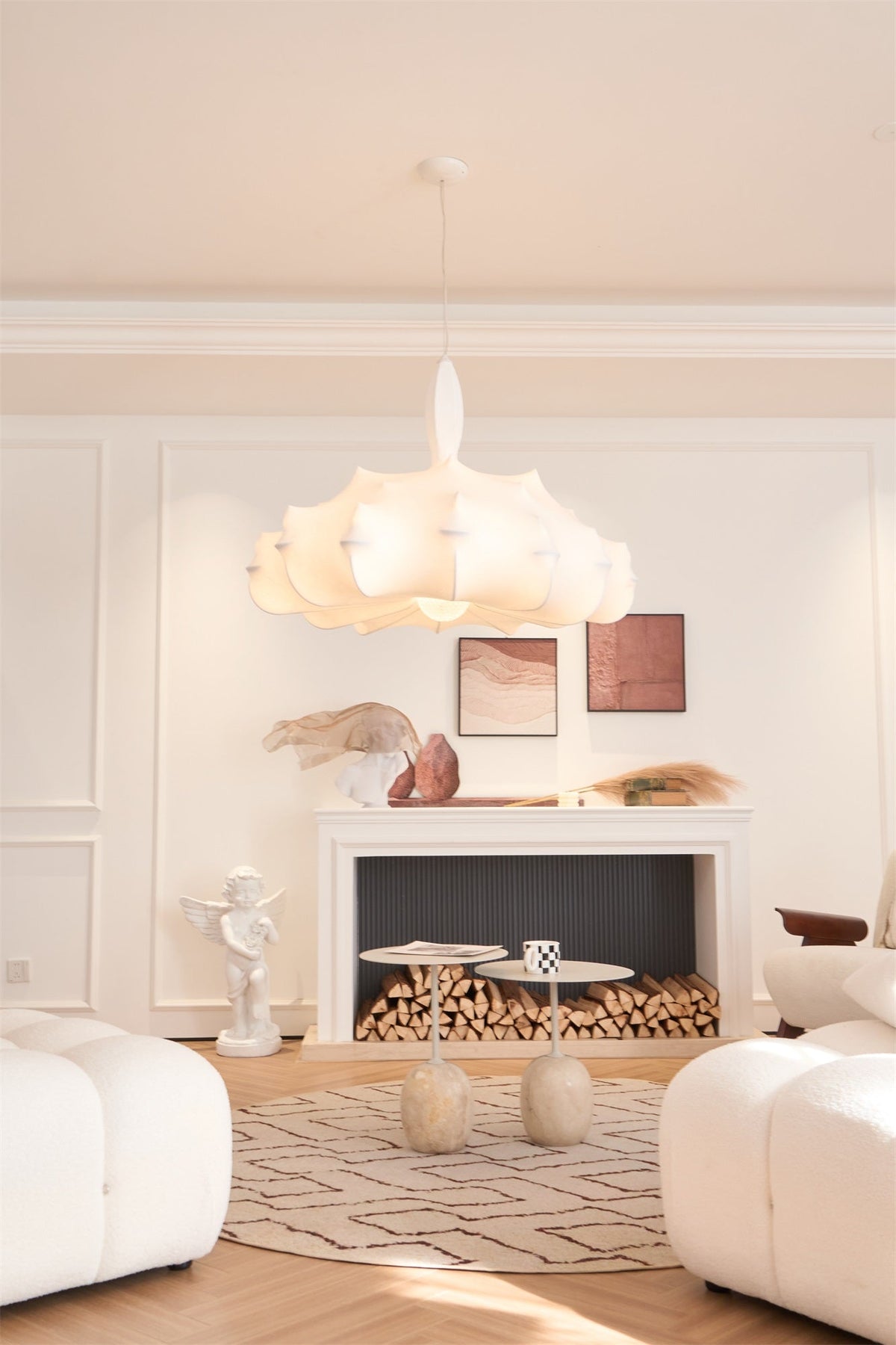 Soti moderne hanglamp van zijde