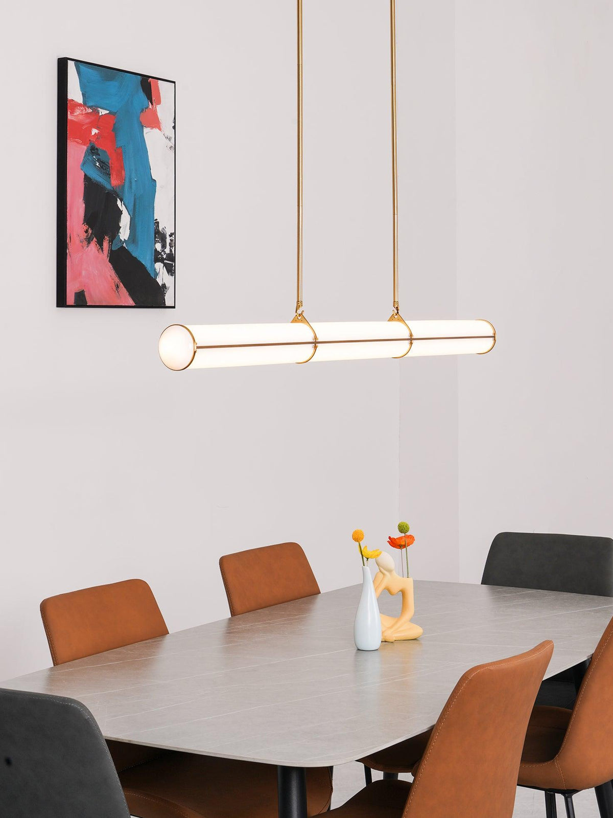 Rivenette hanglamp cilindrisch eindeloos voor eetkamer