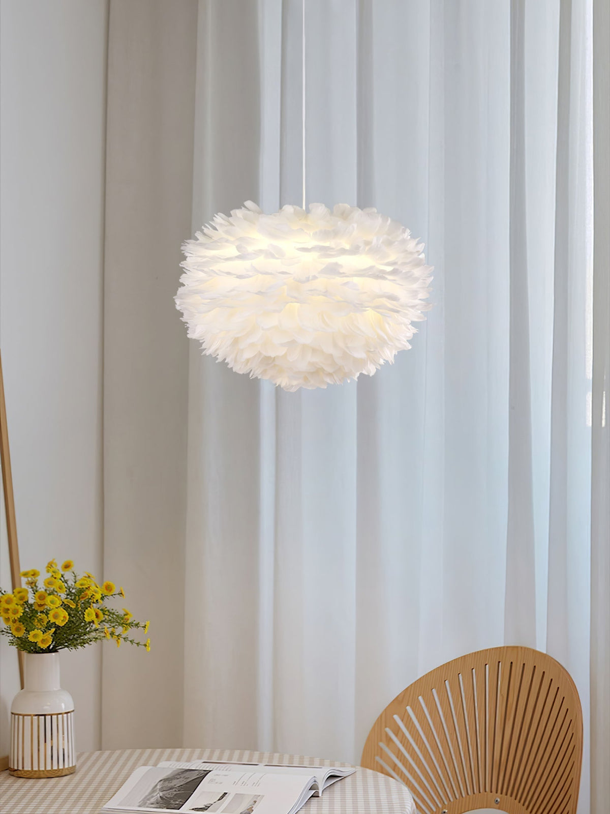 Deveno Feathers hanglamp
