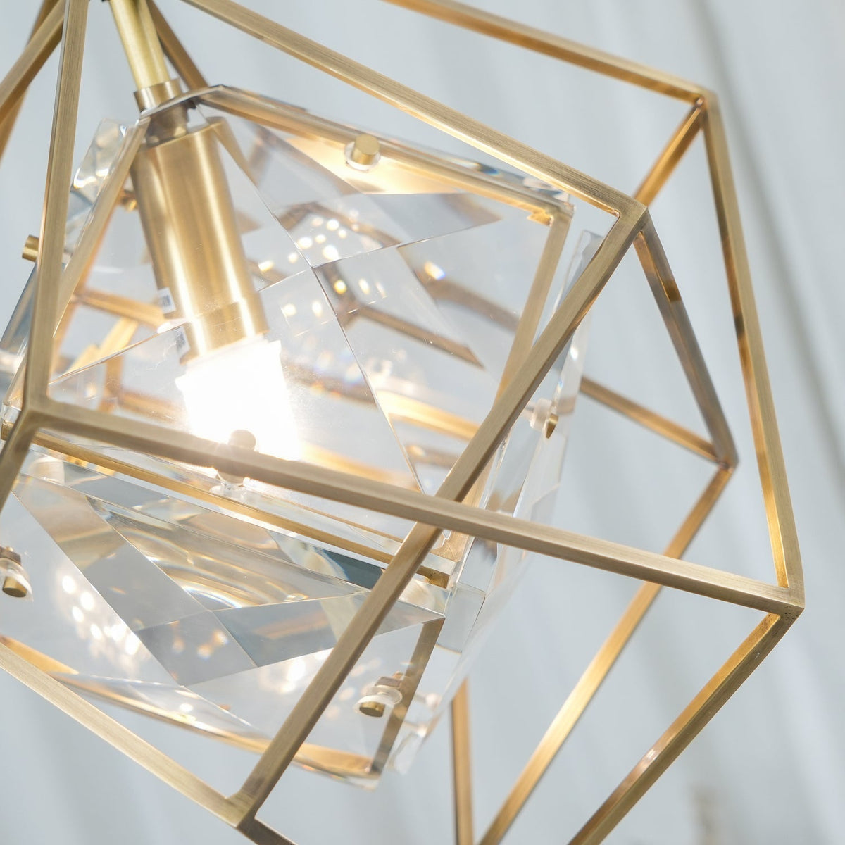 Zovin messing & kristal glamoureus hanglamp