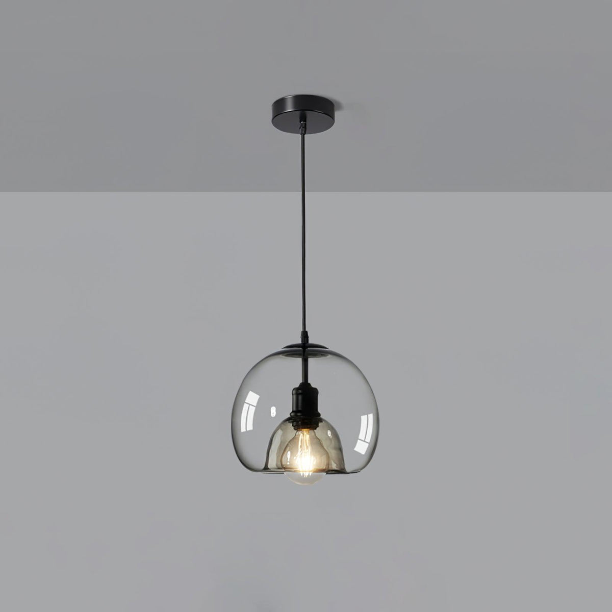 Qev Noordse kunst Pearl glas hanglamp
