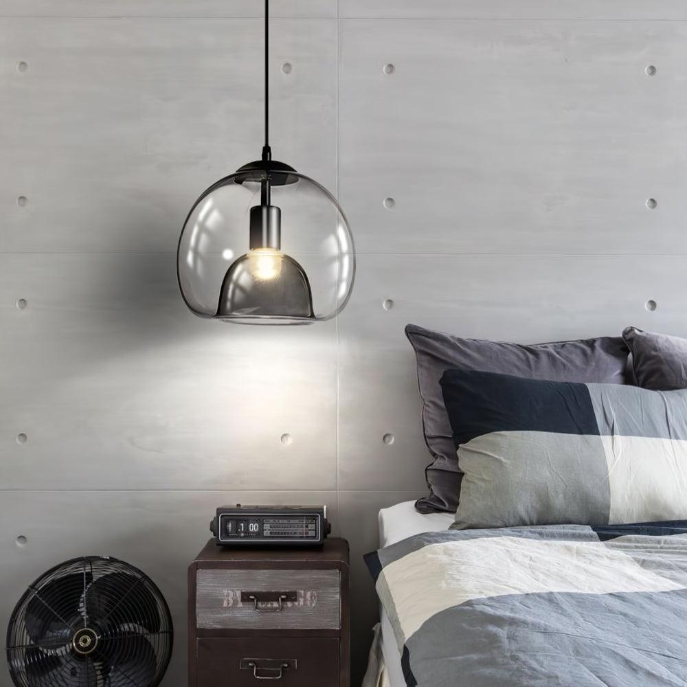 Qev Noordse kunst Pearl glas hanglamp