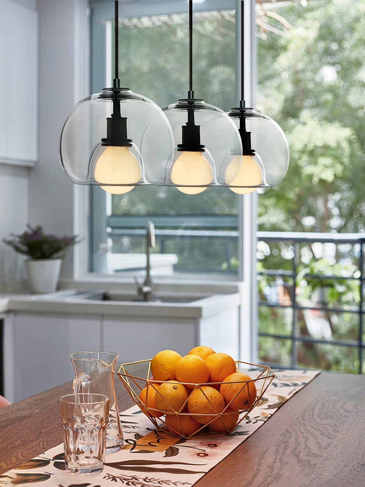 Eamver eigentijdse glazen hanglamp