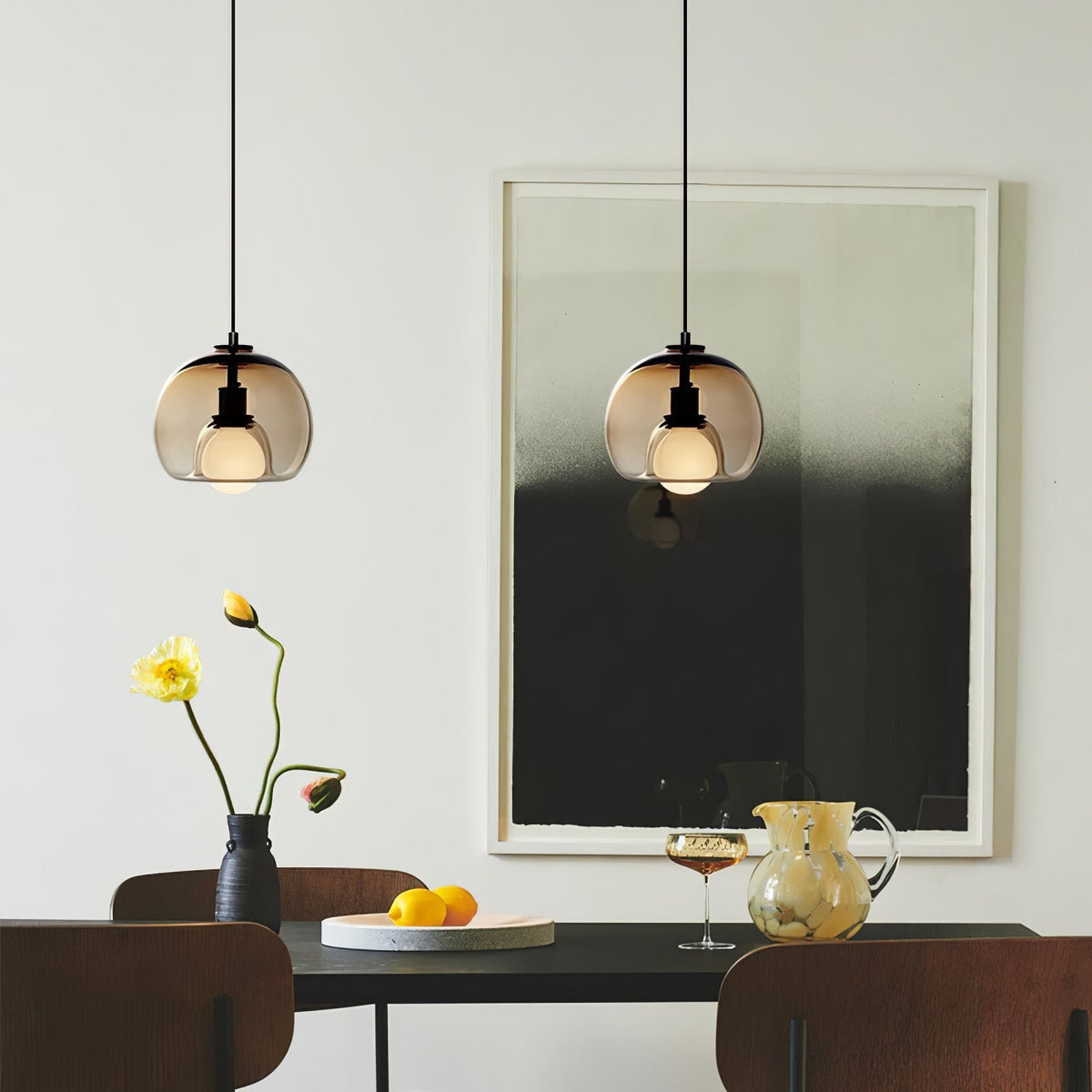 Eamver eigentijdse glazen hanglamp