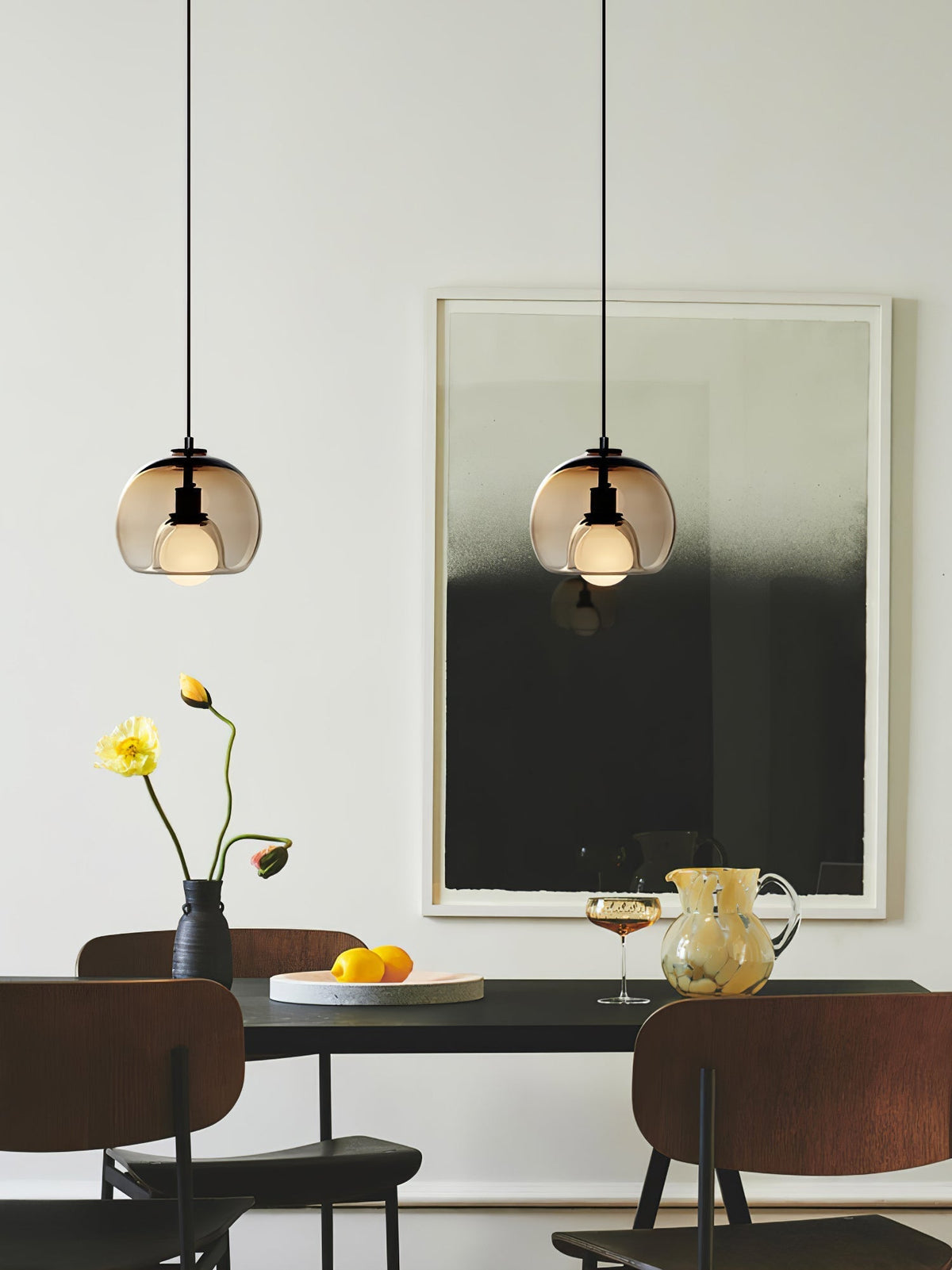 Eamver eigentijdse glazen hanglamp