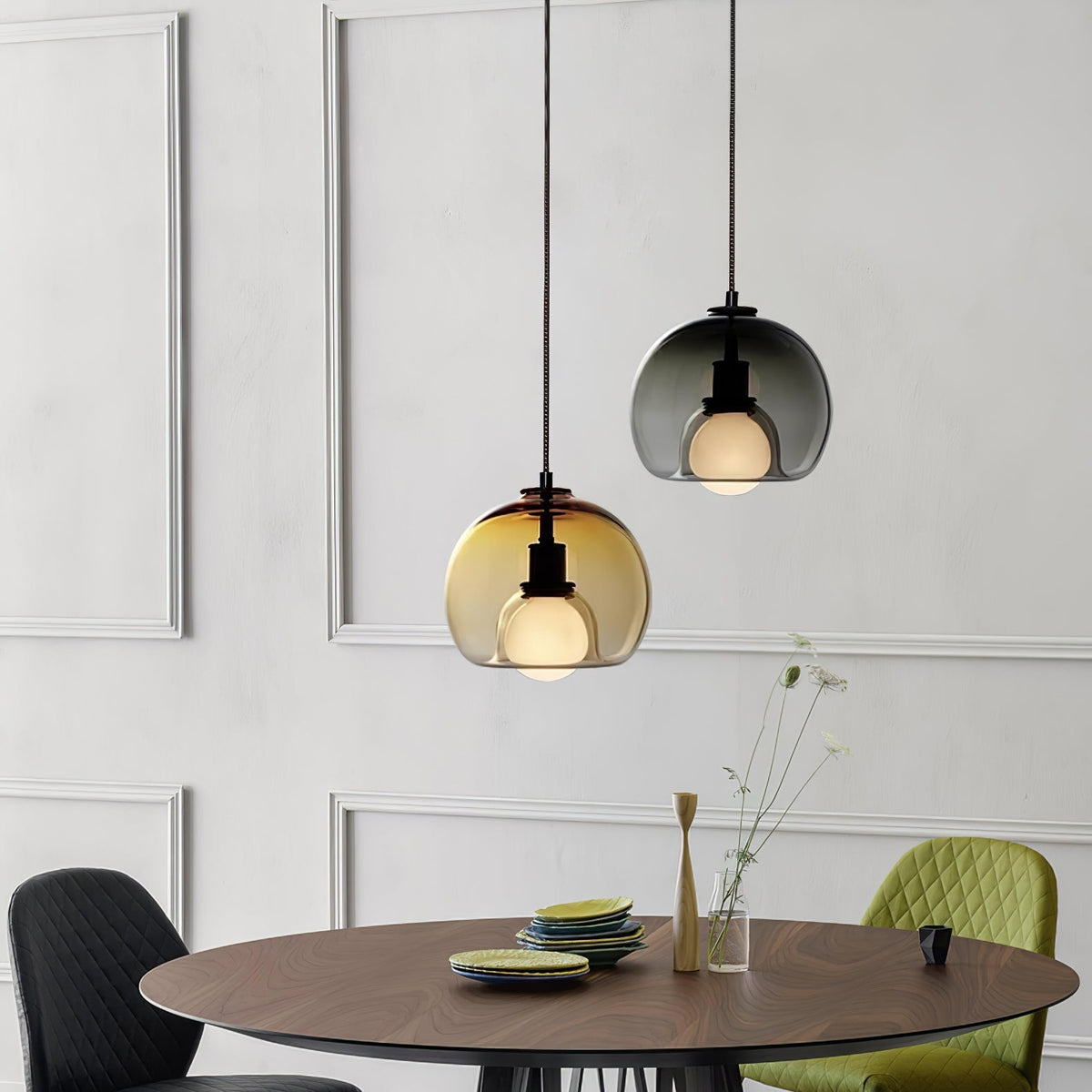 Eamver eigentijdse glazen hanglamp