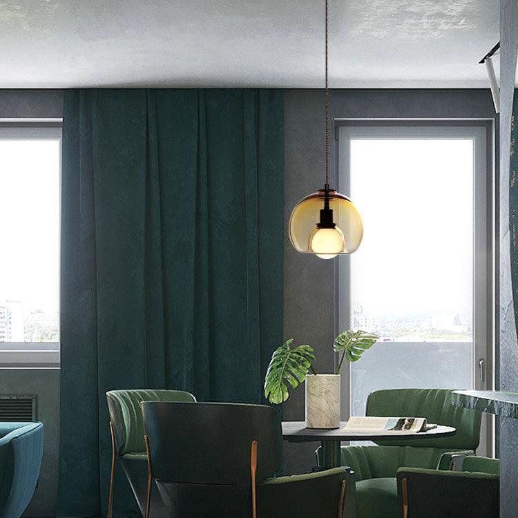 Eamver eigentijdse glazen hanglamp
