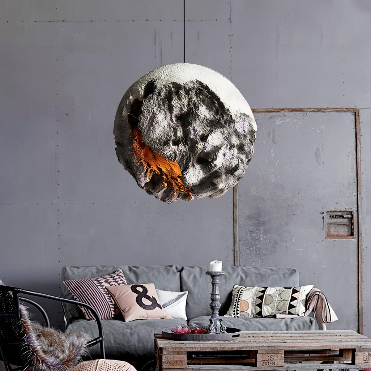 Ilphaara Irregular Planet Plastic hanglamp