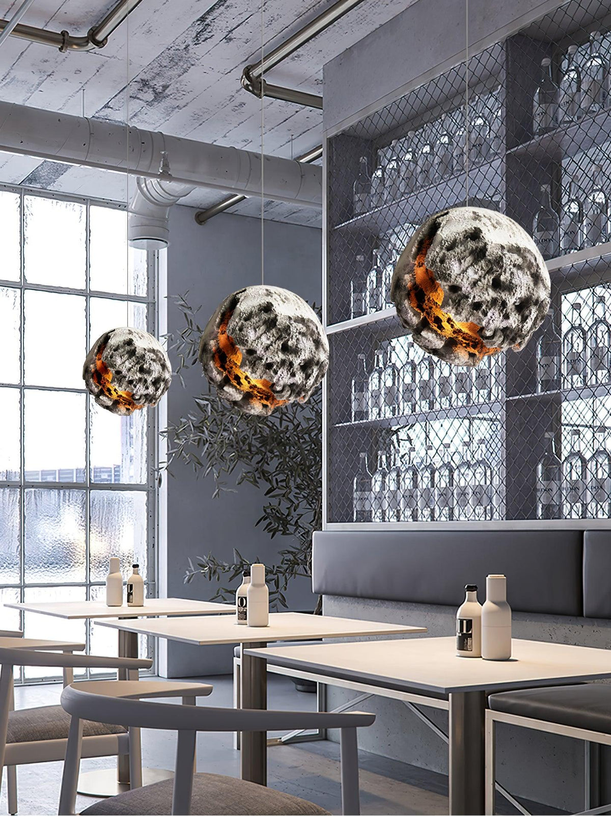 Ilphaara Irregular Planet Plastic hanglamp