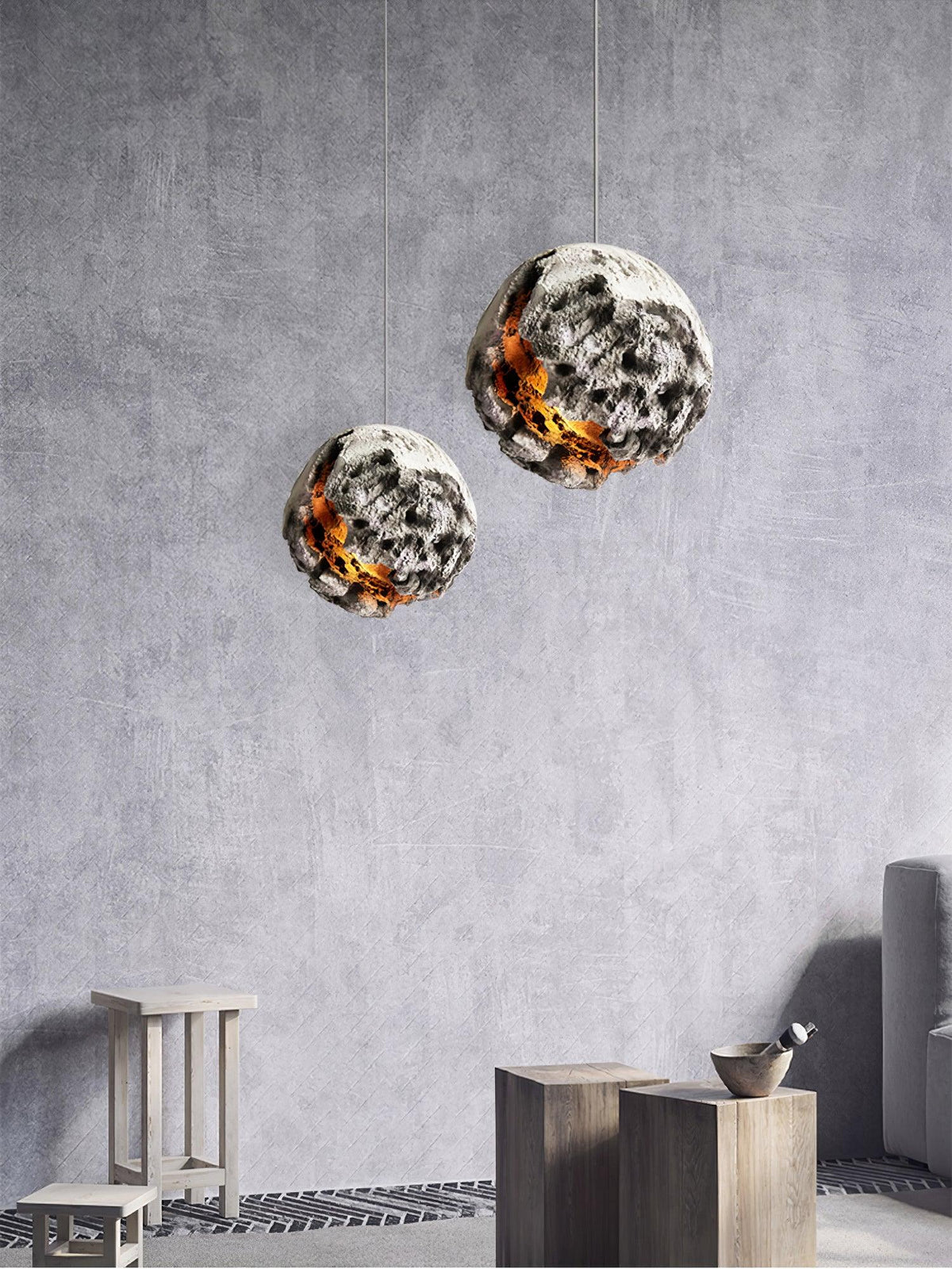 Ilphaara Irregular Planet Plastic hanglamp
