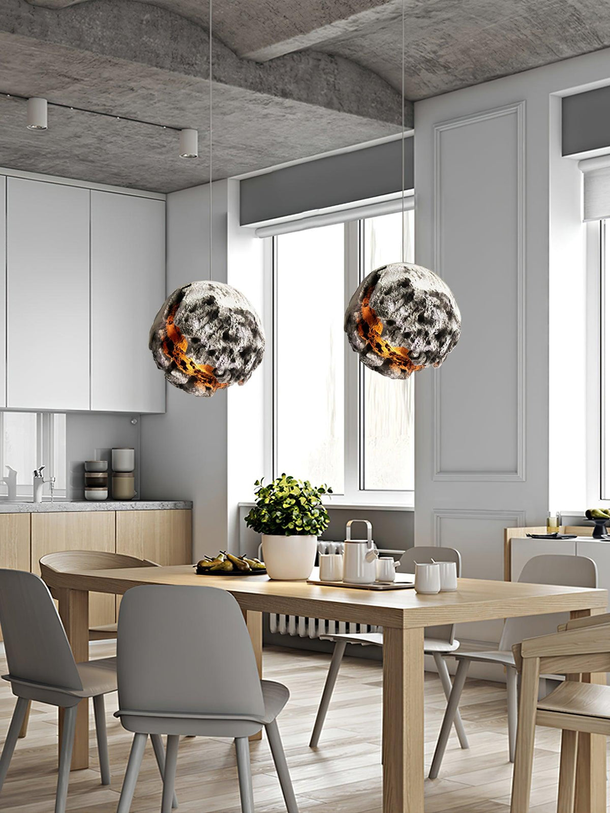 Ilphaara Irregular Planet Plastic hanglamp
