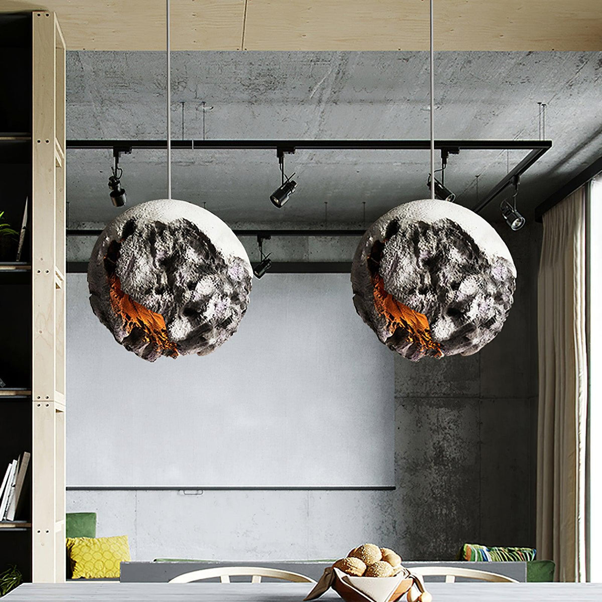 Ilphaara Irregular Planet Plastic hanglamp
