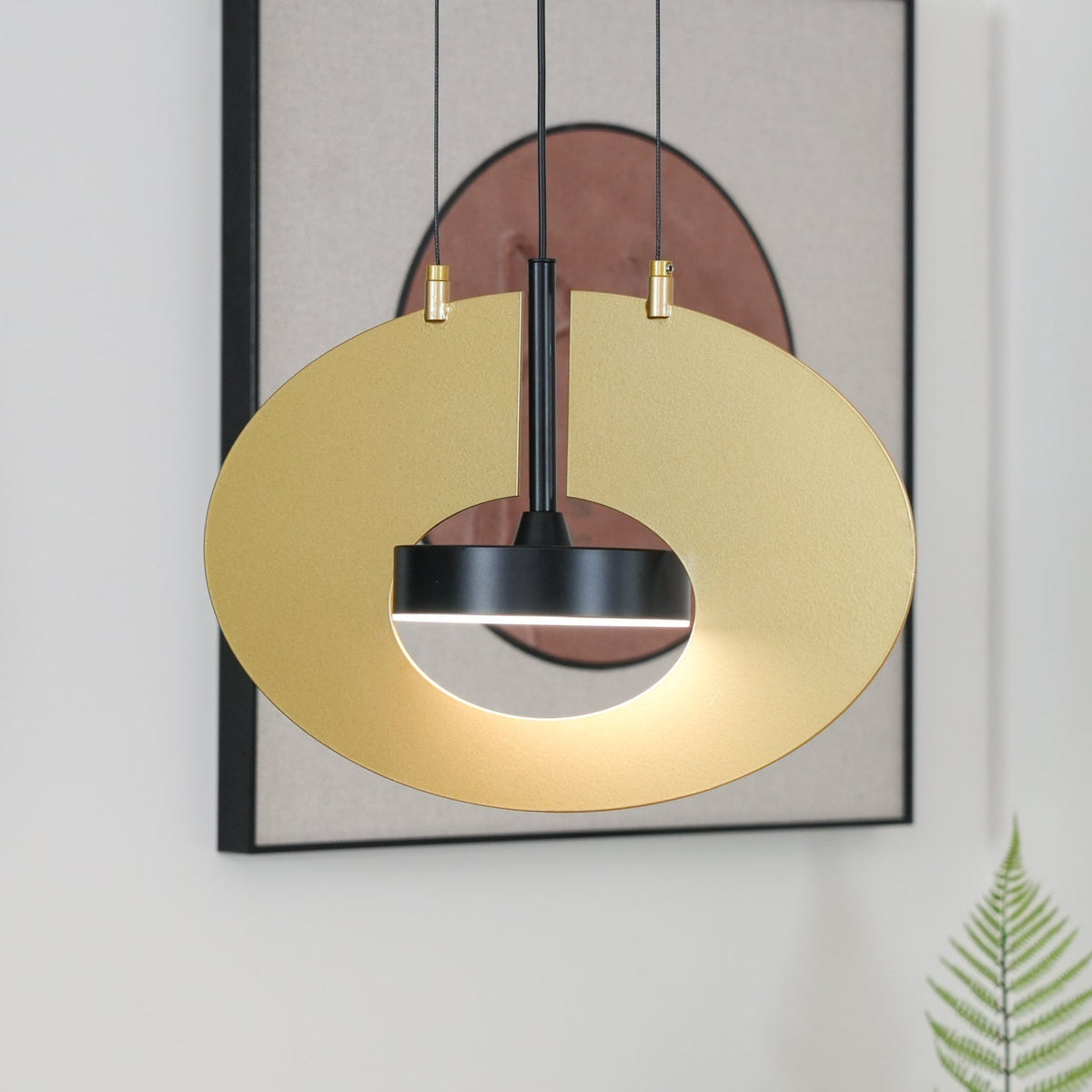 Sirixy hanglamp ovaal ring geometrisch