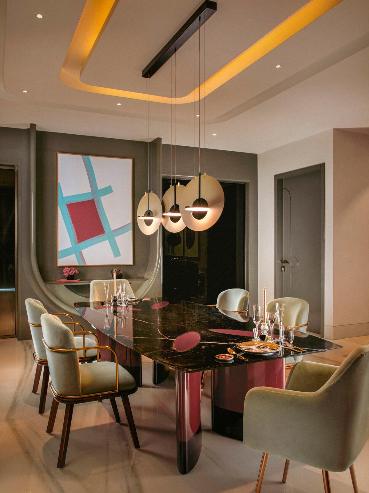 Sirixy hanglamp ovaal ring geometrisch