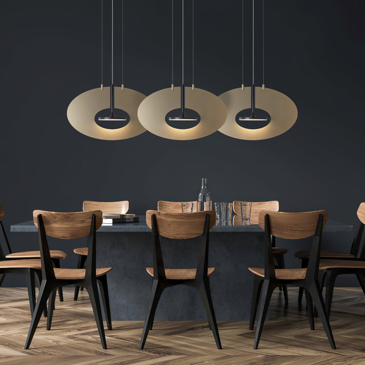 Sirixy hanglamp ovaal ring geometrisch