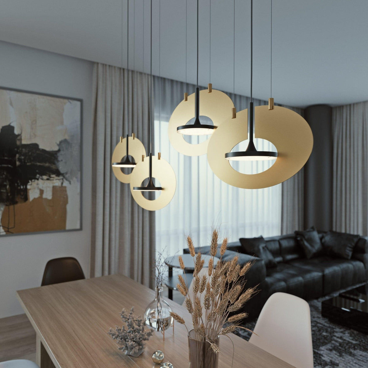 Sirixy hanglamp ovaal ring geometrisch