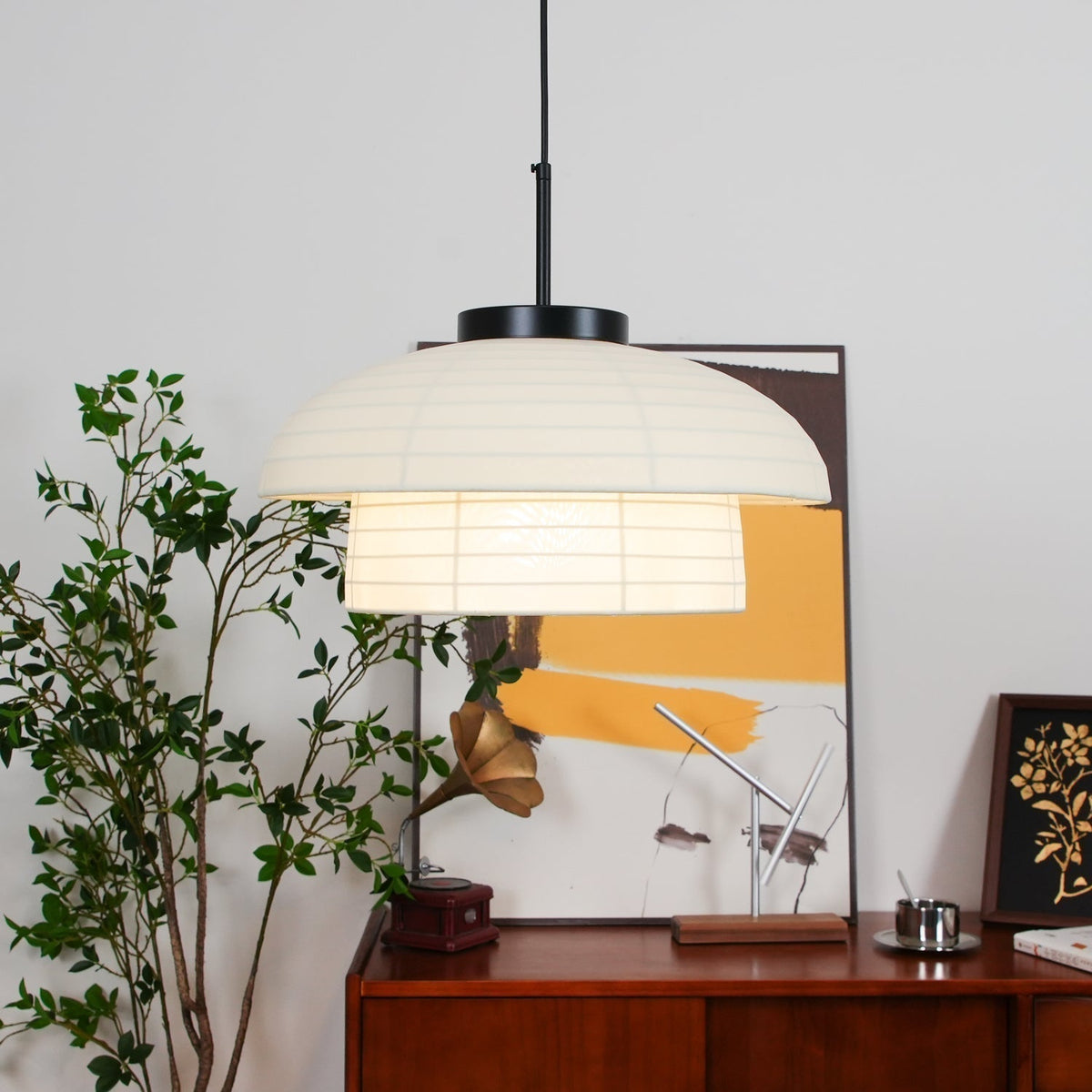 Zelvin stoffen artistieke hanglamp