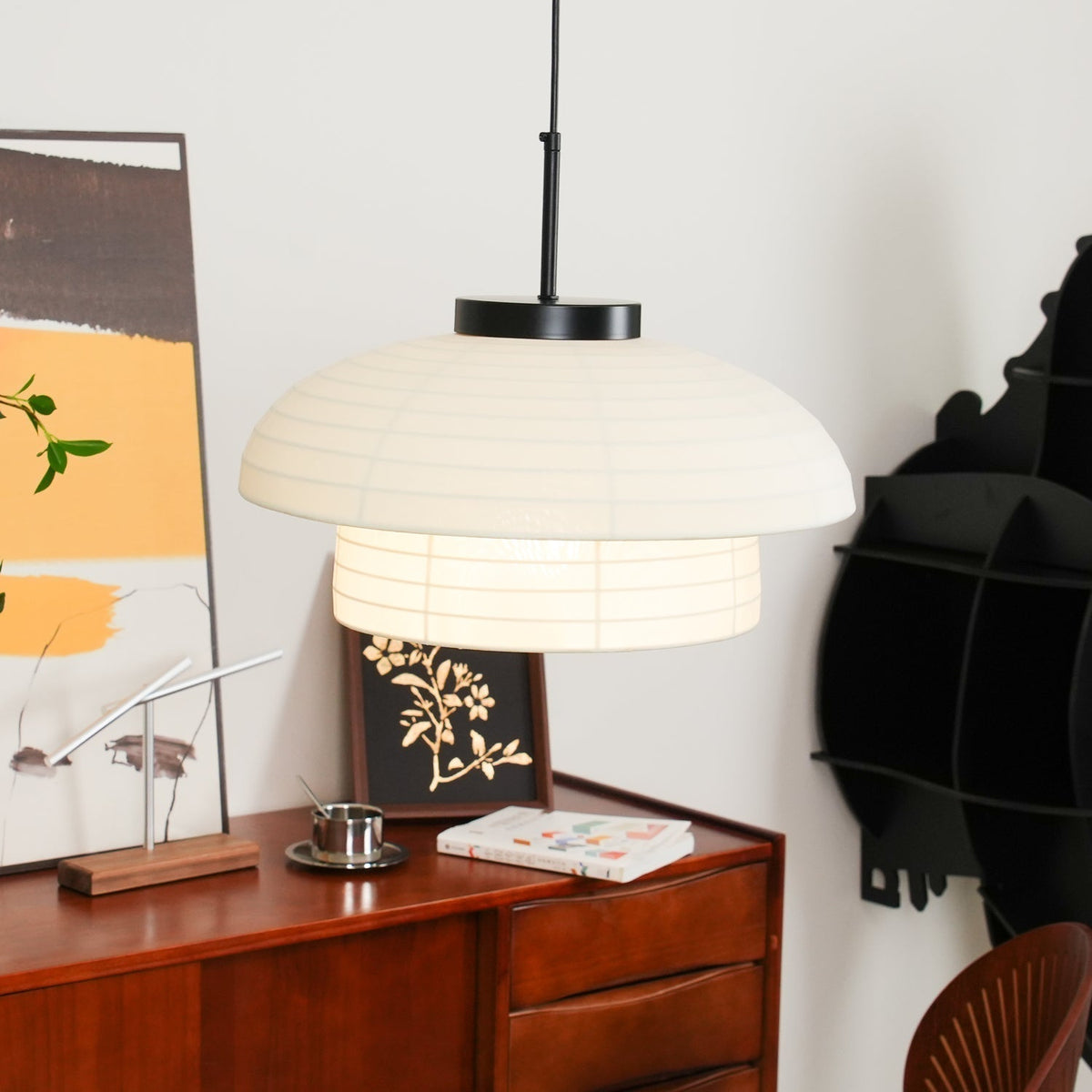 Zelvin stoffen artistieke hanglamp