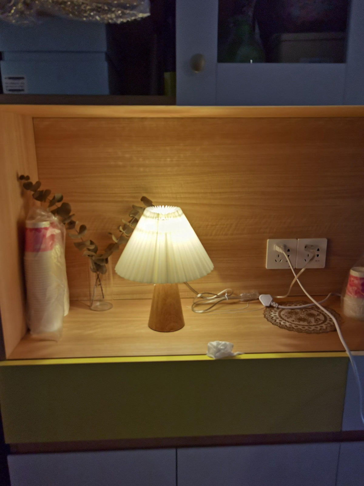 Sylineria Minimalistische houten tafellamp