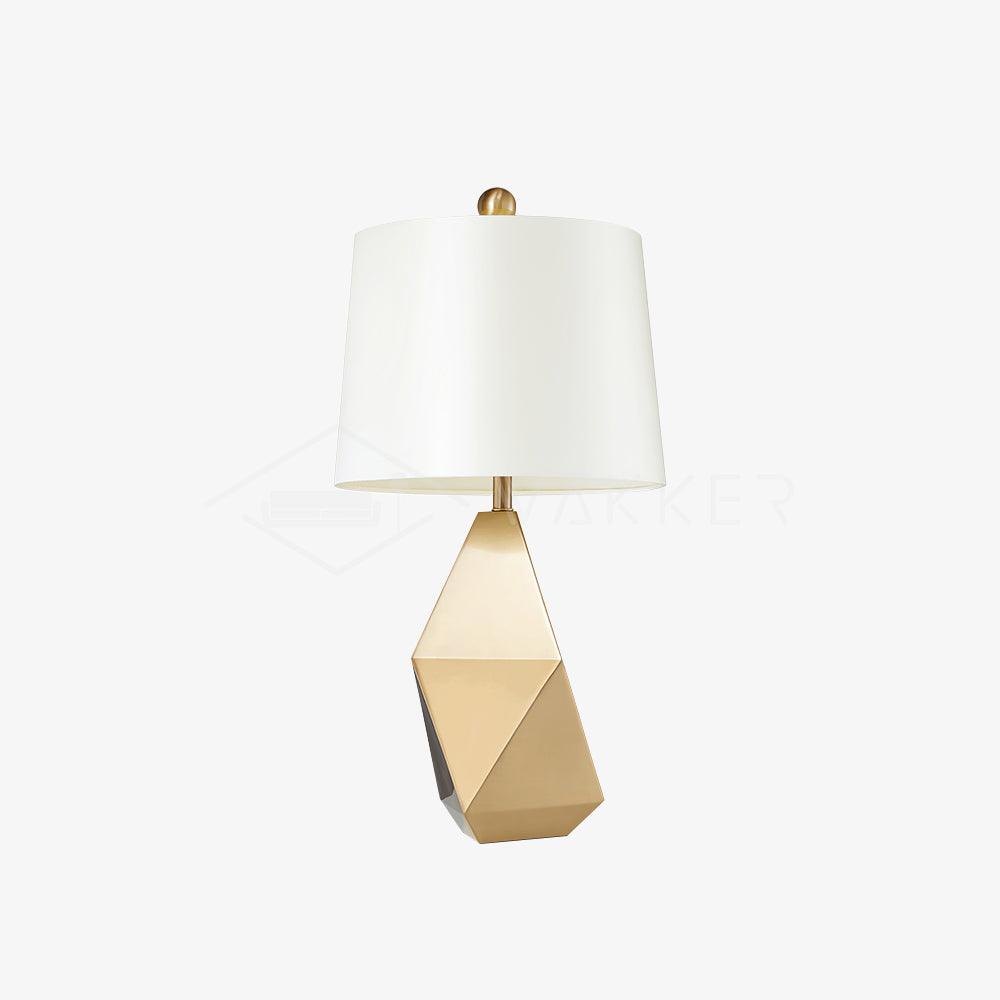 Vosilis moderne minimalistische facettenrijke textieltafellamp
