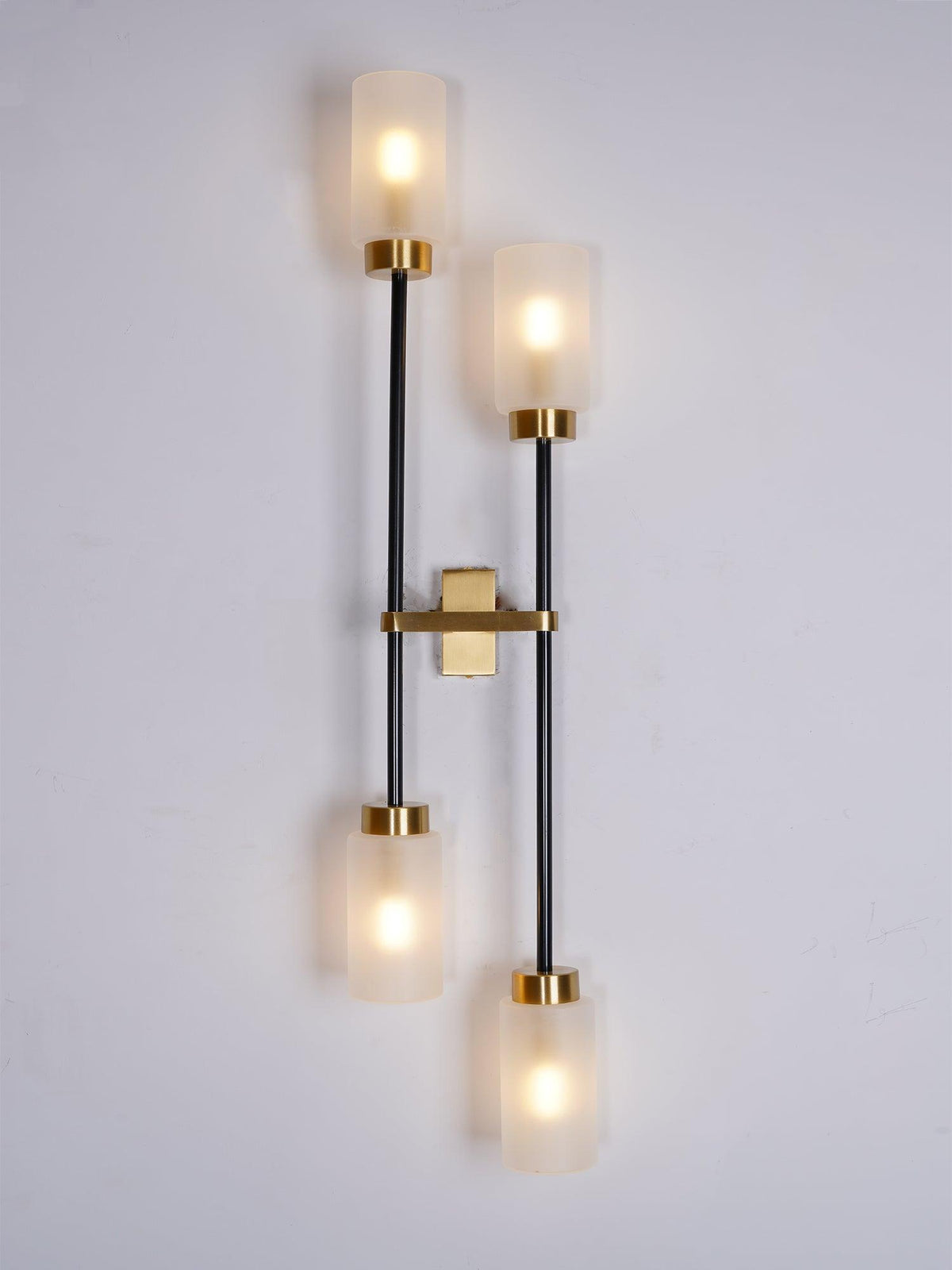 Tekas wandlamp Cilinder glas Lineair