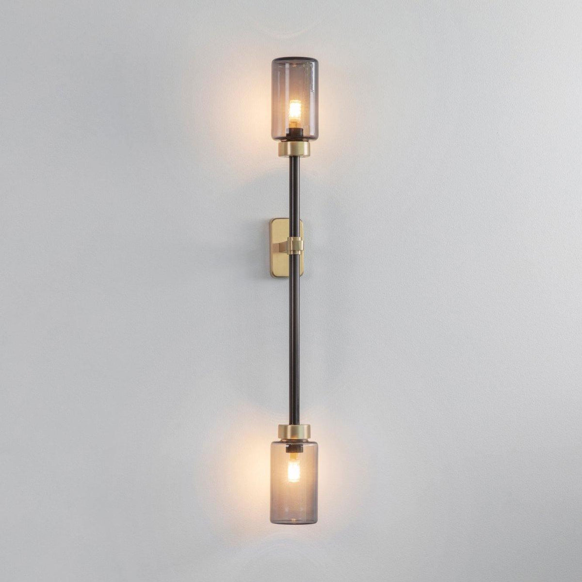 Tekas wandlamp Cilinder glas Lineair