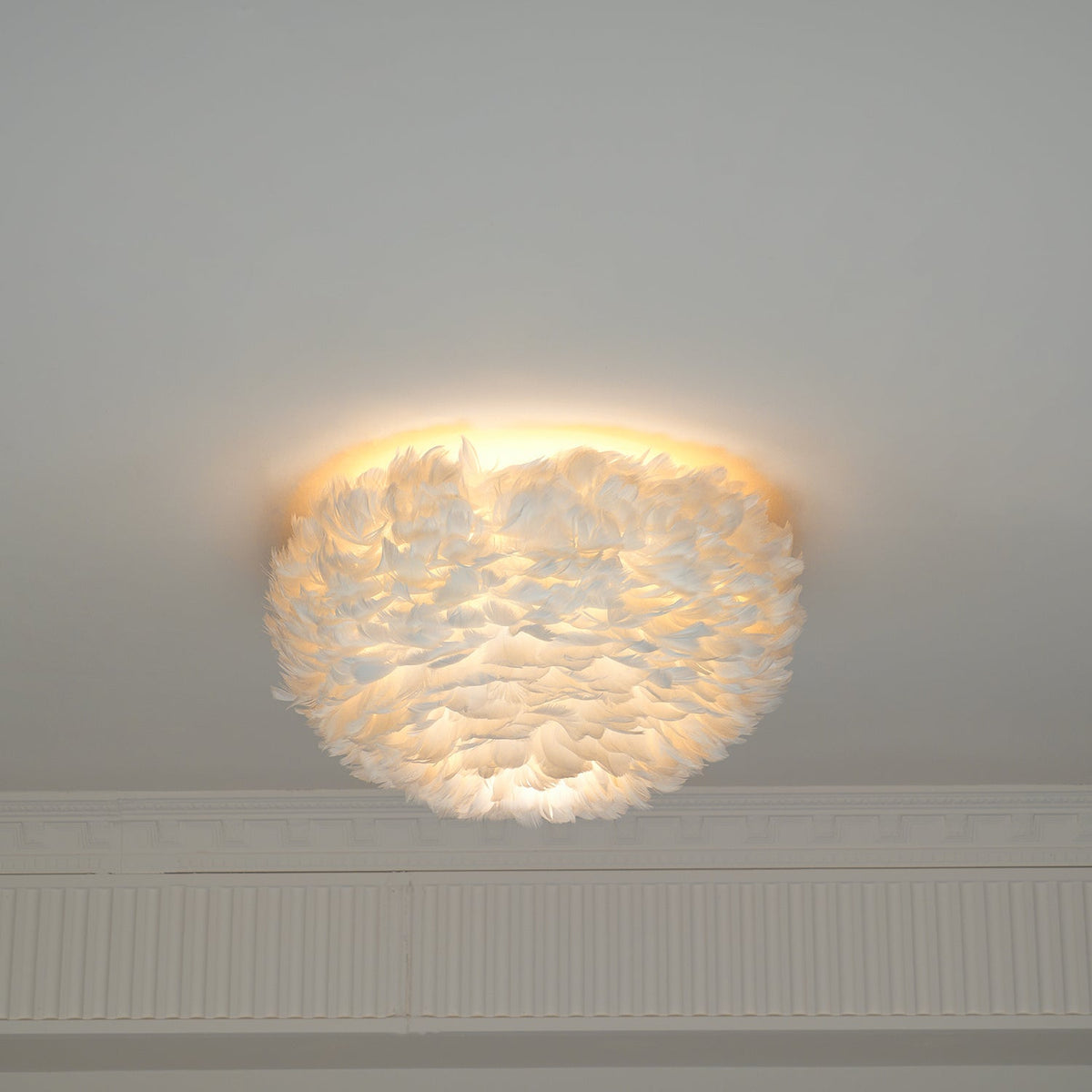 Zalore Premium Noordse kunst plafondlamp met veren