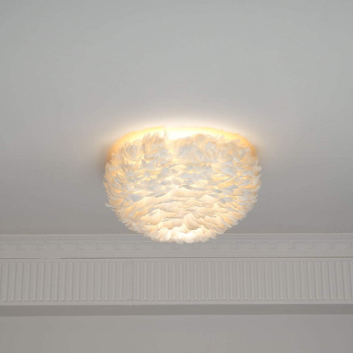 Zalore Premium Noordse kunst plafondlamp met veren