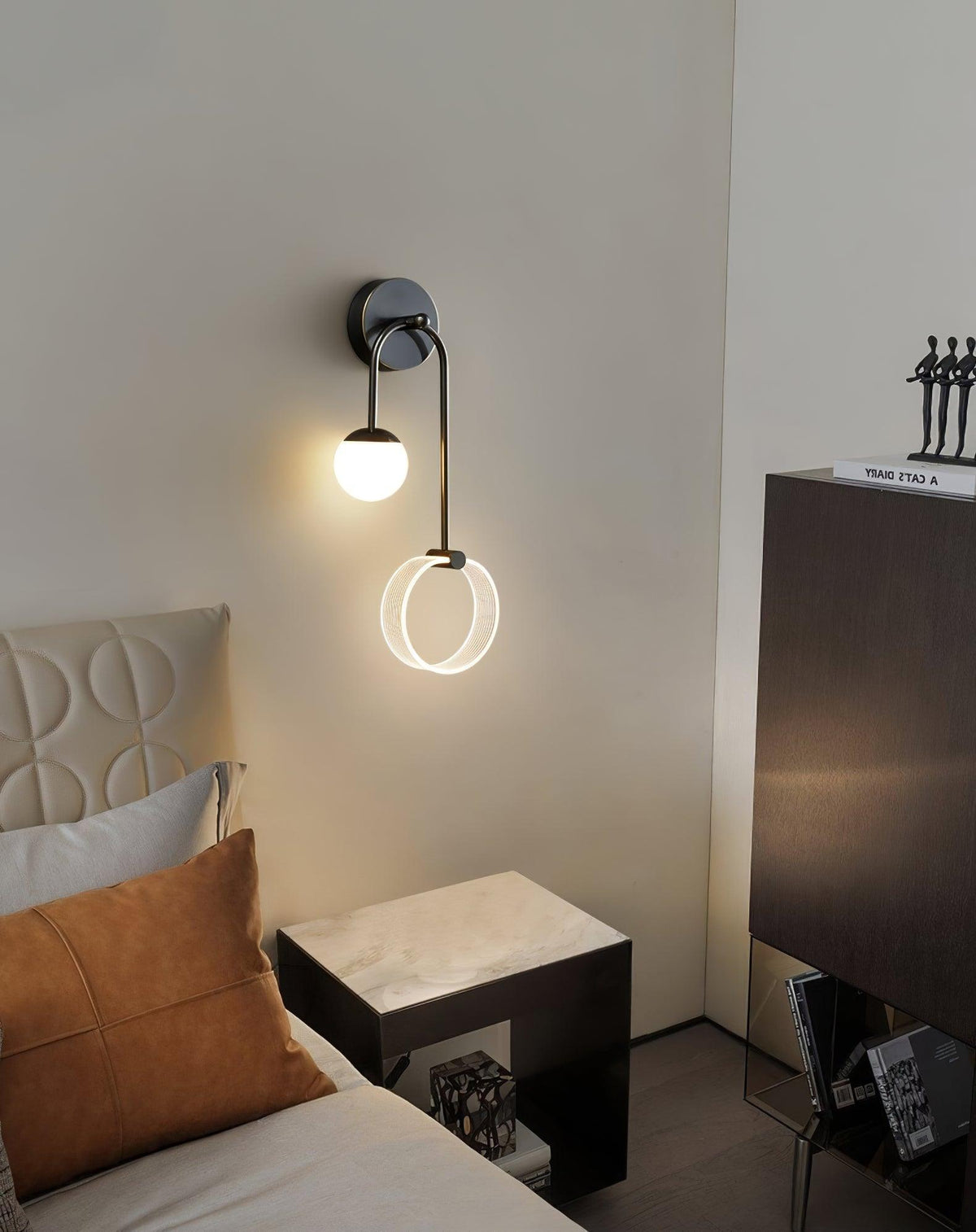 Warren modern Minimalistisch LED Messing Wandlamp