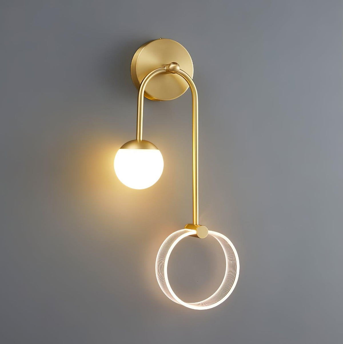 Warren modern Minimalistisch LED Messing Wandlamp