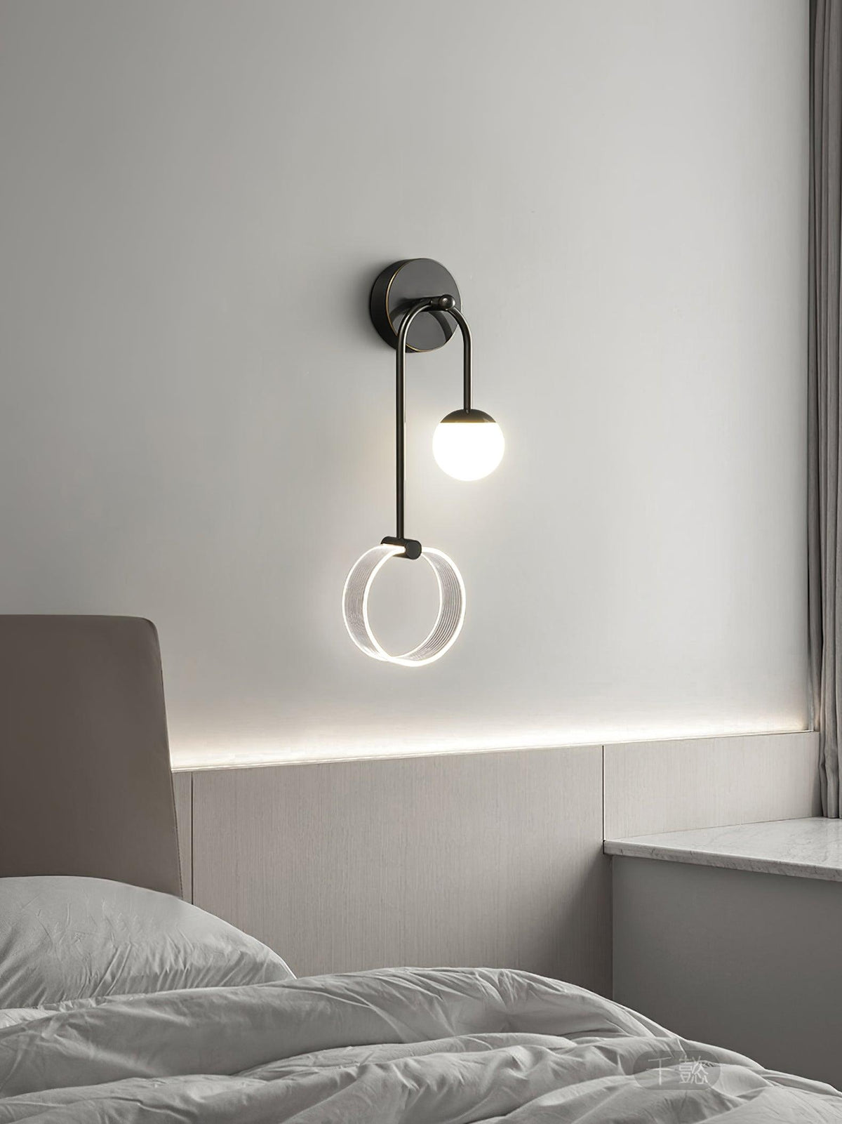 Warren modern Minimalistisch LED Messing Wandlamp