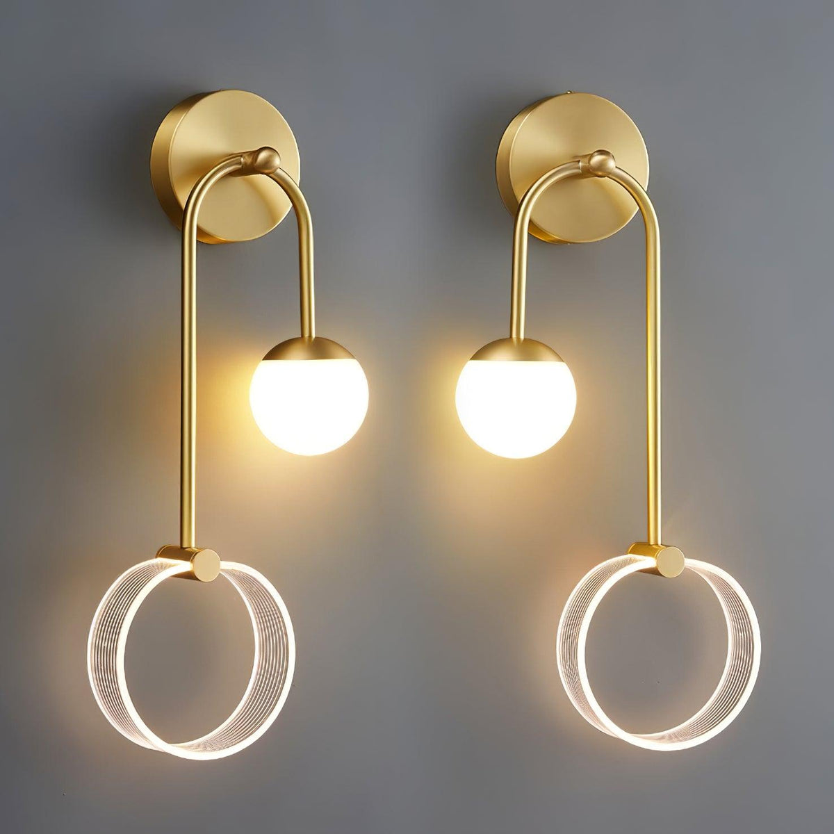 Warren modern Minimalistisch LED Messing Wandlamp