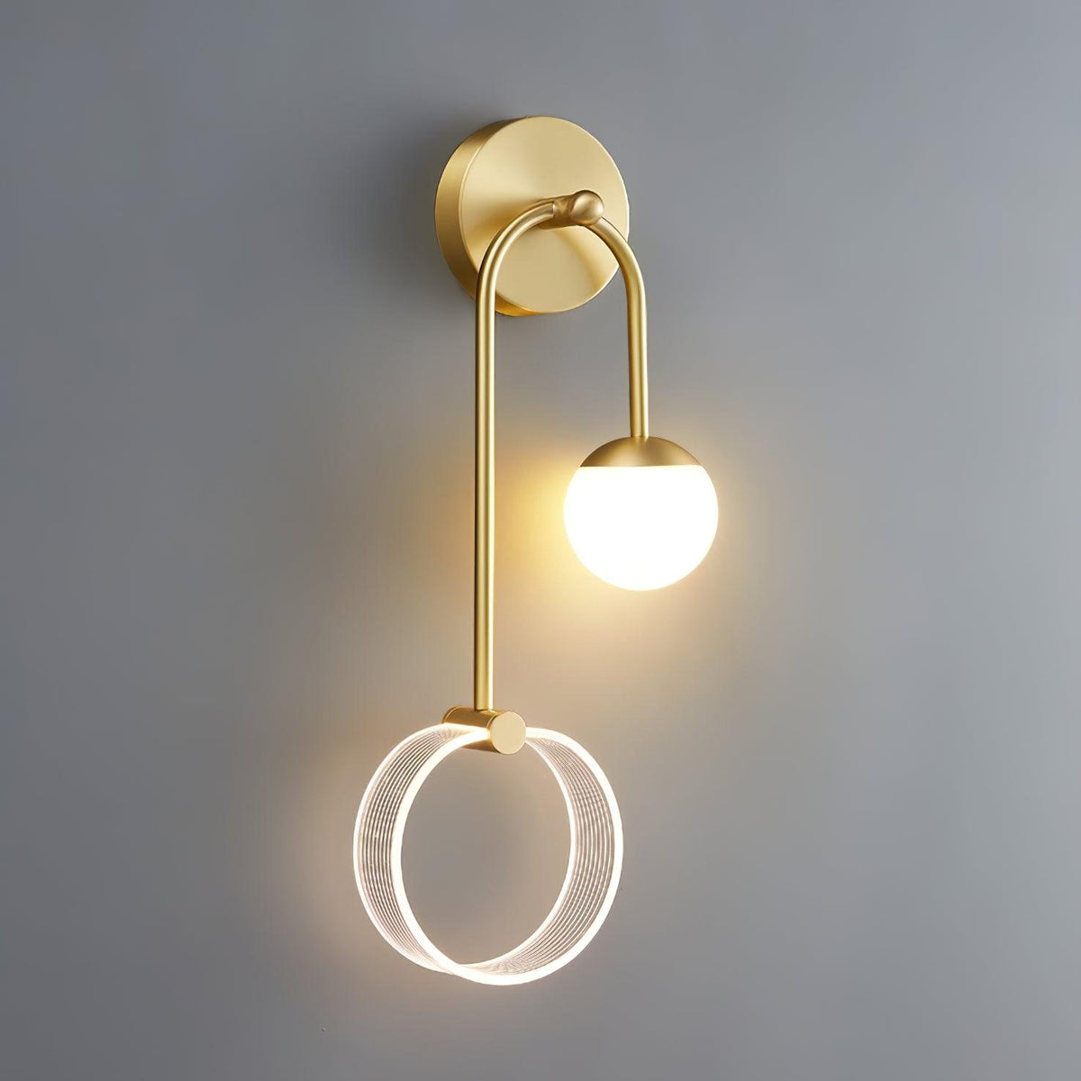 Warren modern Minimalistisch LED Messing Wandlamp