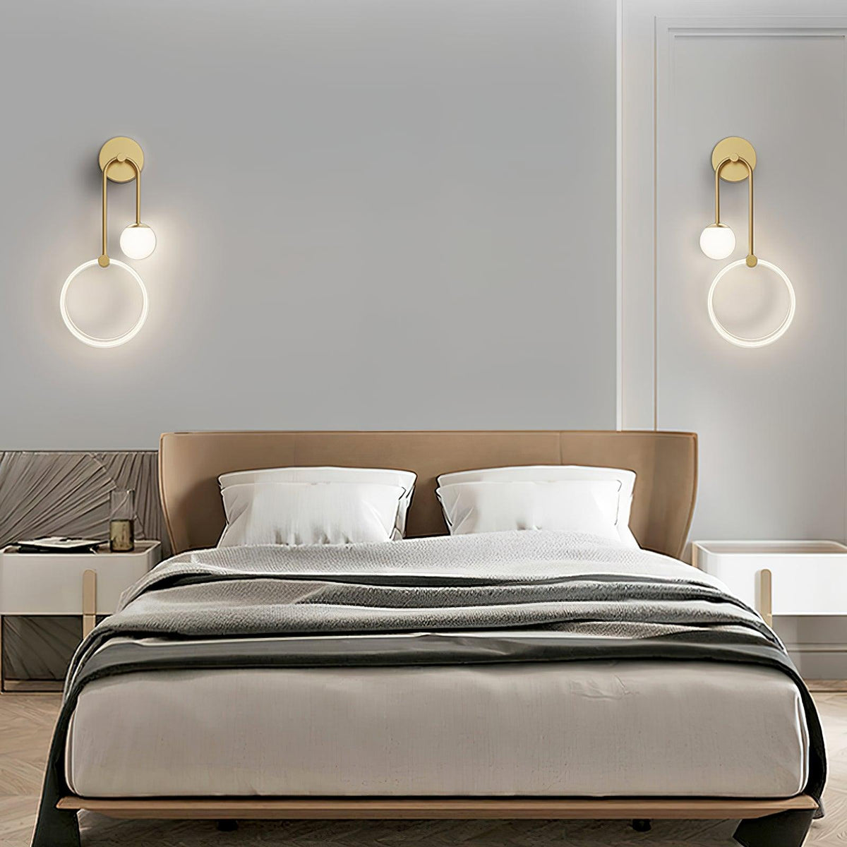 Warren modern Minimalistisch LED Messing Wandlamp