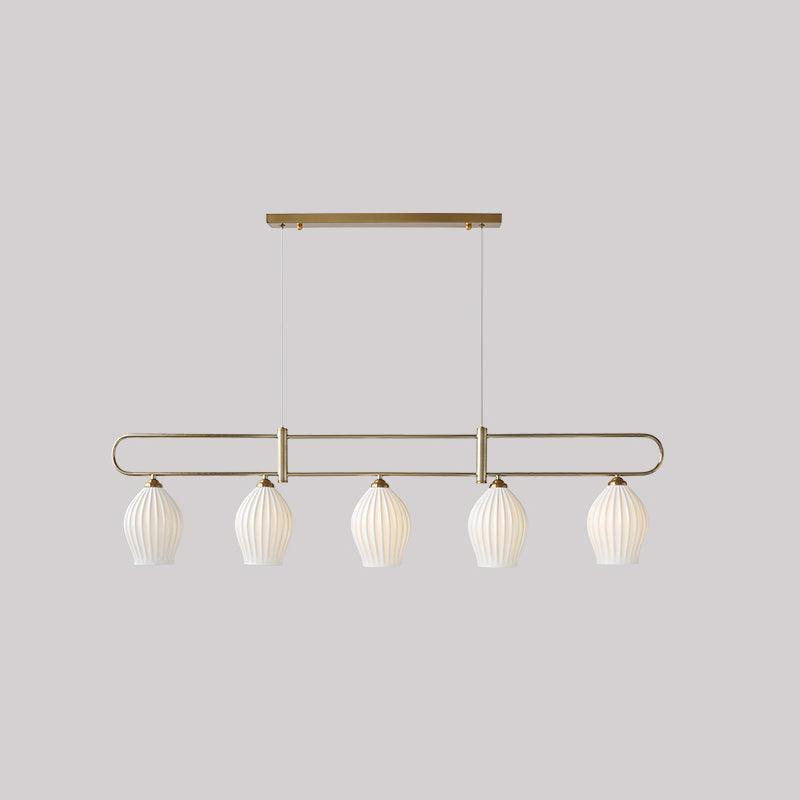 Arlirir moderne hanglamp met minimalistisch kunstwerk in keramiek