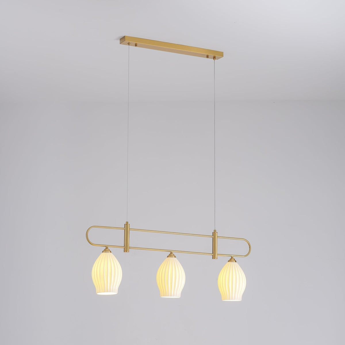 Arlirir moderne hanglamp met minimalistisch kunstwerk in keramiek