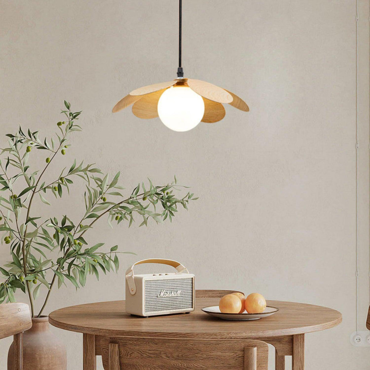 Arlenis hanglamp met glas in minimalistisch ontwerp