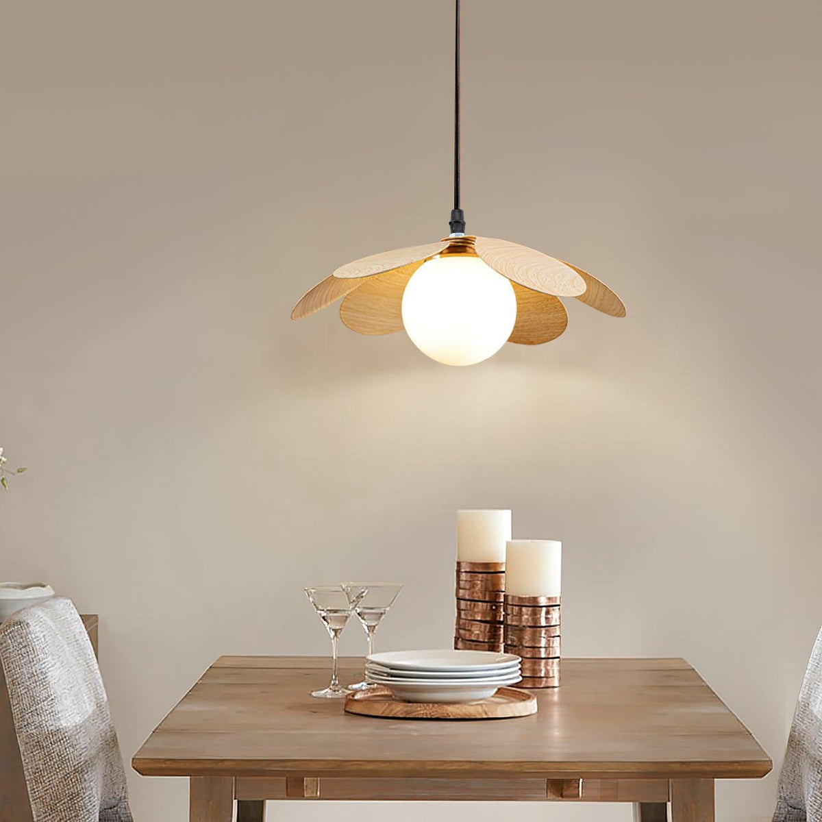Arlenis hanglamp met glas in minimalistisch ontwerp