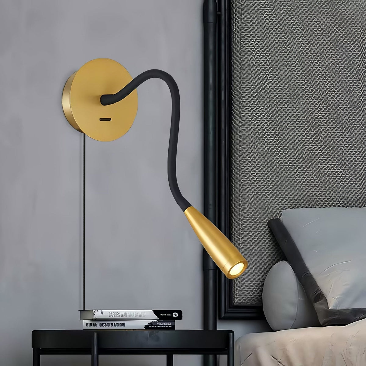 Rivanelle moderne minimalistische wandlamp met stekker