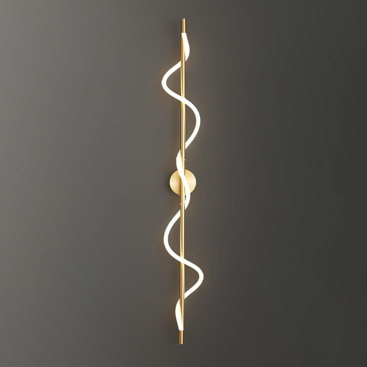Nivelo sculpturale messing siliconen wandlamp