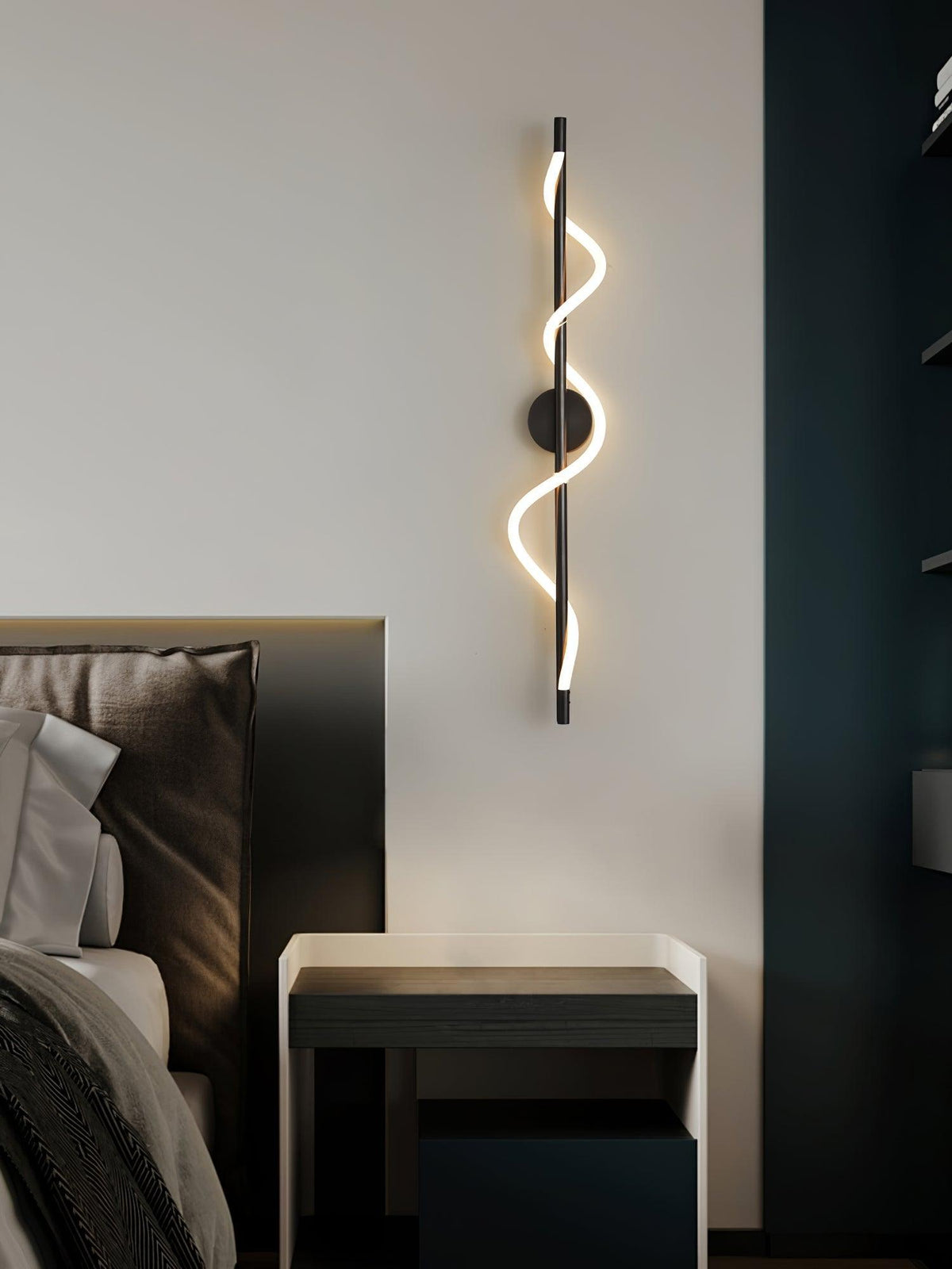 Nivelo sculpturale messing siliconen wandlamp