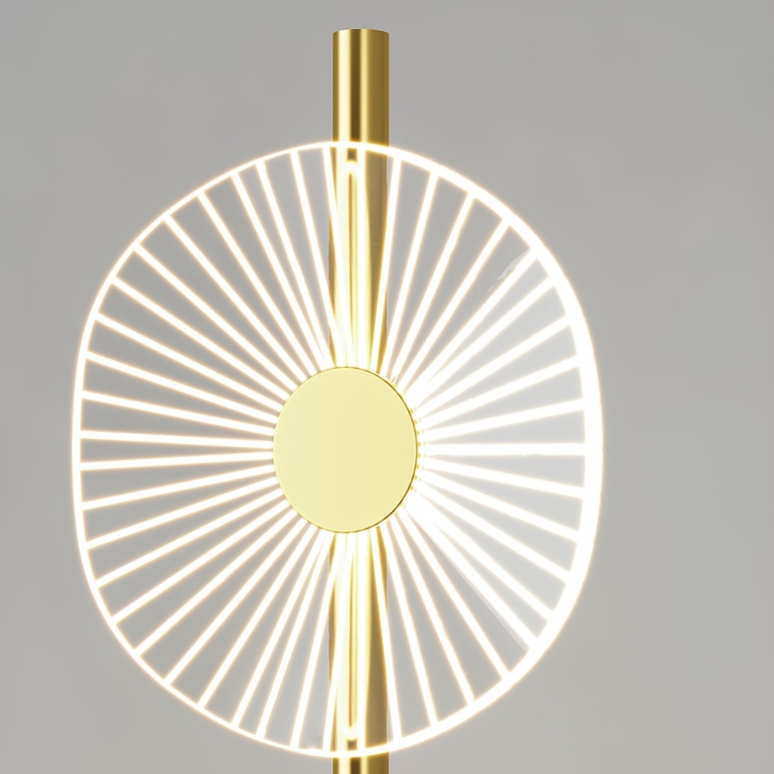 Carins Moderne Design LED Vloerlamp Wit/Goud Metaal Slaapkamer
