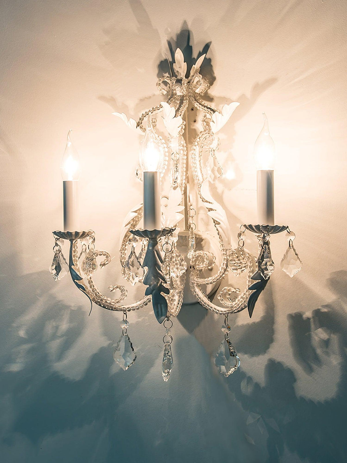 Xeldes traditionele kandelaar kristallen wandlamp