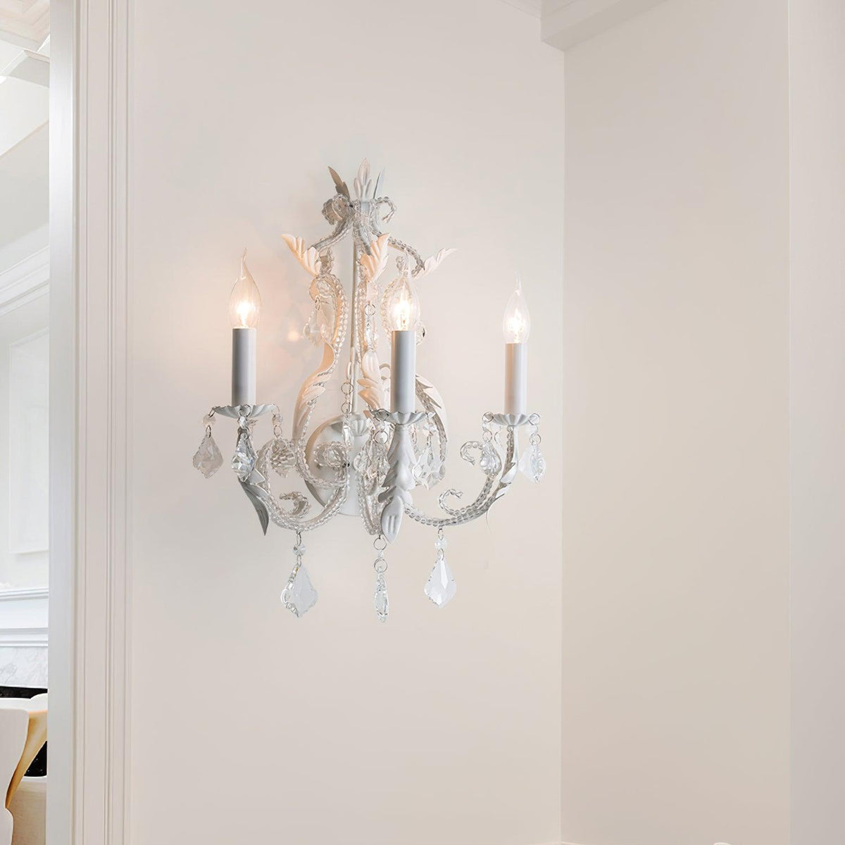 Xeldes traditionele kandelaar kristallen wandlamp